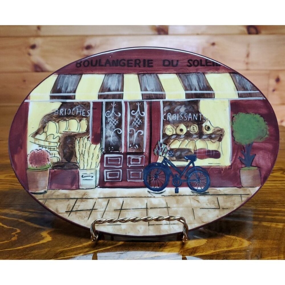 Certified International Kate McRostie Decorative plate,Pot holder Trivet ,Bistro